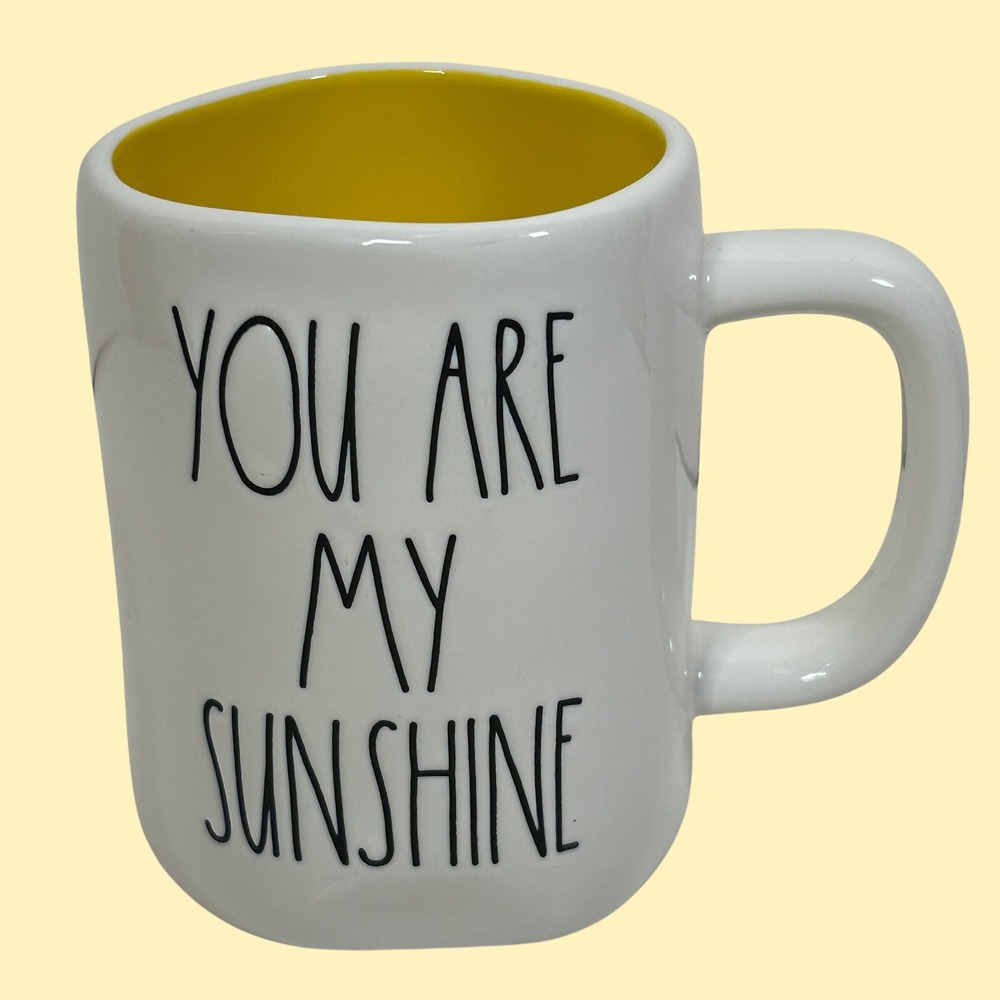 Rae Dunn You Are My Sunshine Ceramic Mug Yellow Interior Artisan Collection